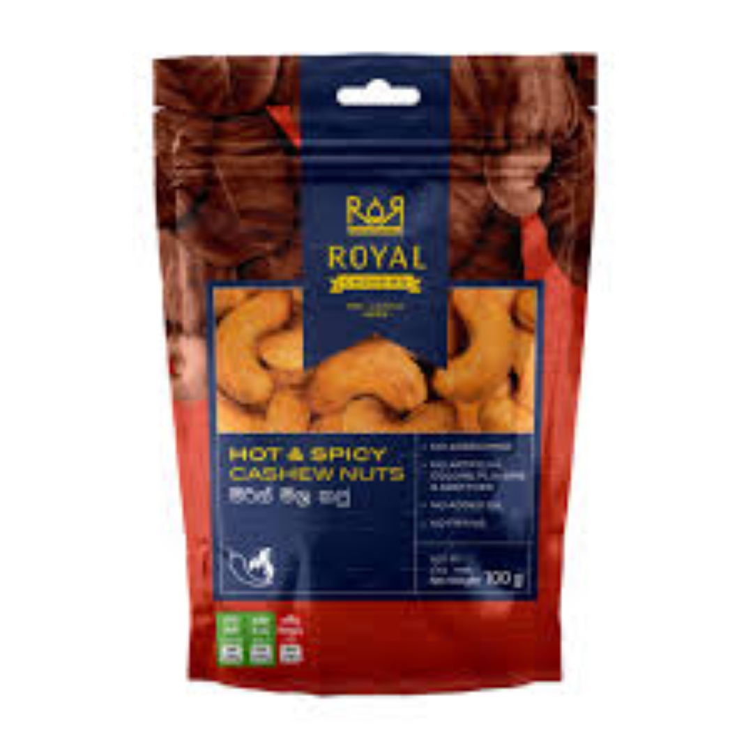 QUEEN DELI HOT & SPICY CASHEWNUTS 100G